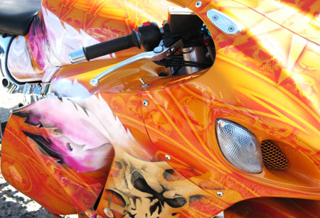 Motorbike paint job