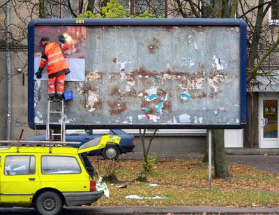 Advertising hoarding