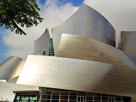 Disney Concert Hall - public domain image by Jon Sullivan