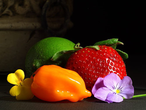 Fruit and flowers